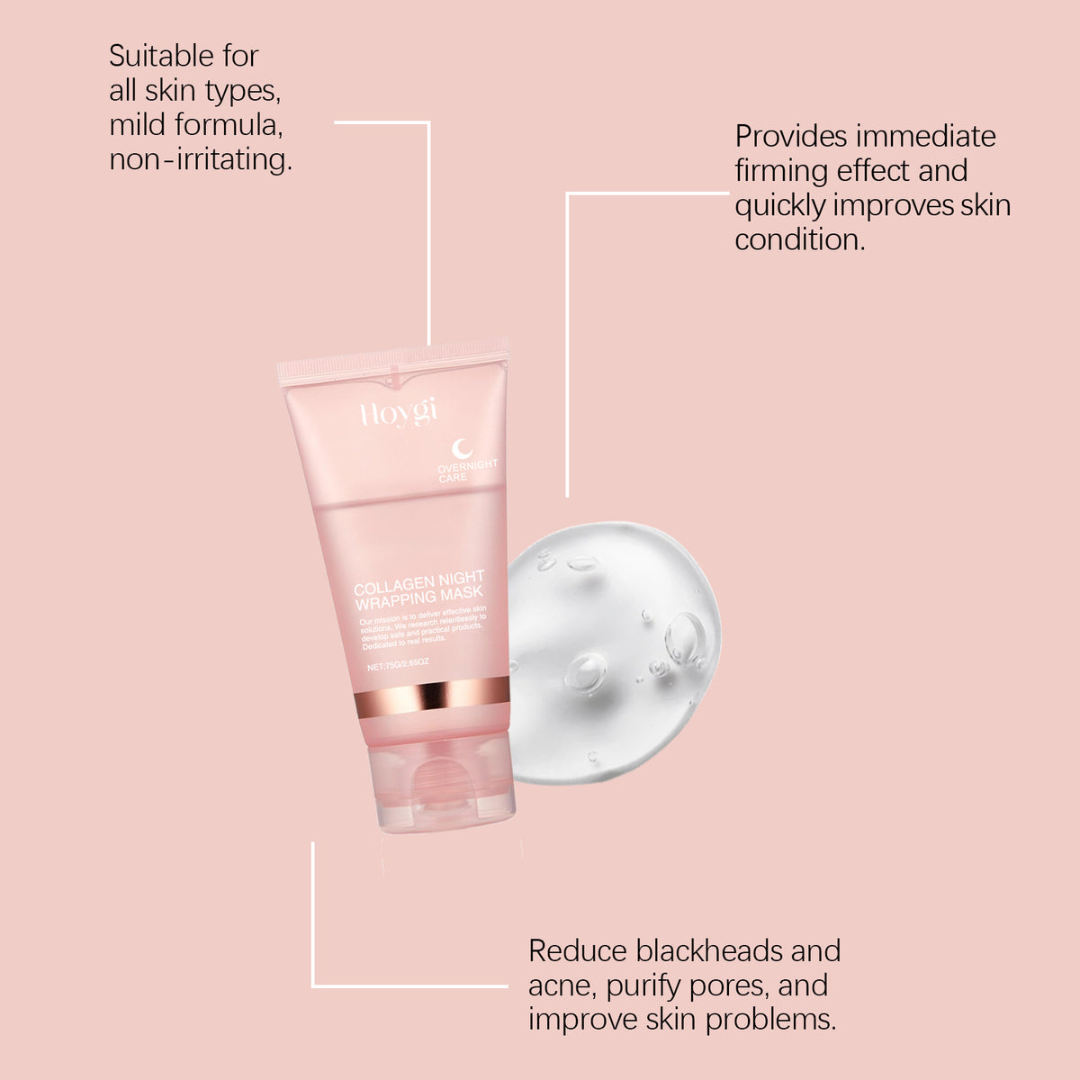 Masque de nuit au Collagène Vayna Glowveil™