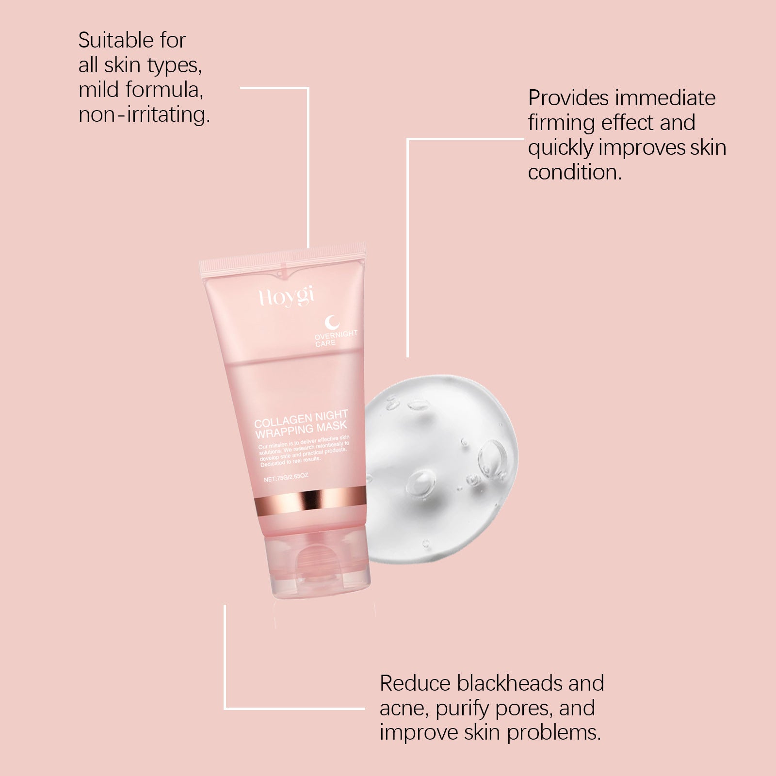 Masque de nuit au Collagène Vayna Glowveil™